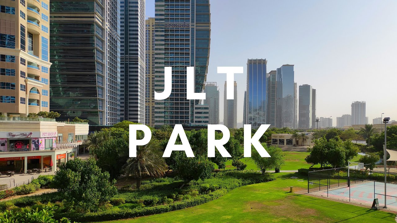 Walking Dubai Jumeirah Lakes Towers (JLT) Park