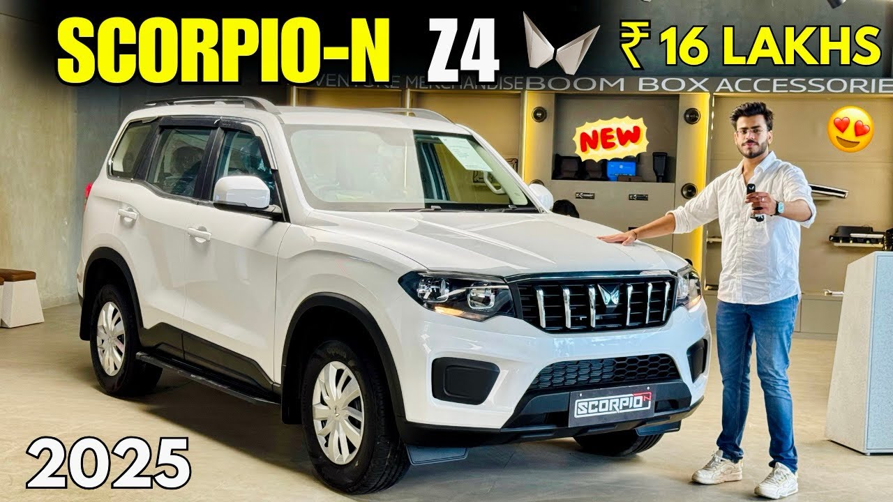 2025 Mahindra Scorpio N Z4 Detailed Review ✅ Scorpio N Z4 Diesel Manual Price & Features🔥