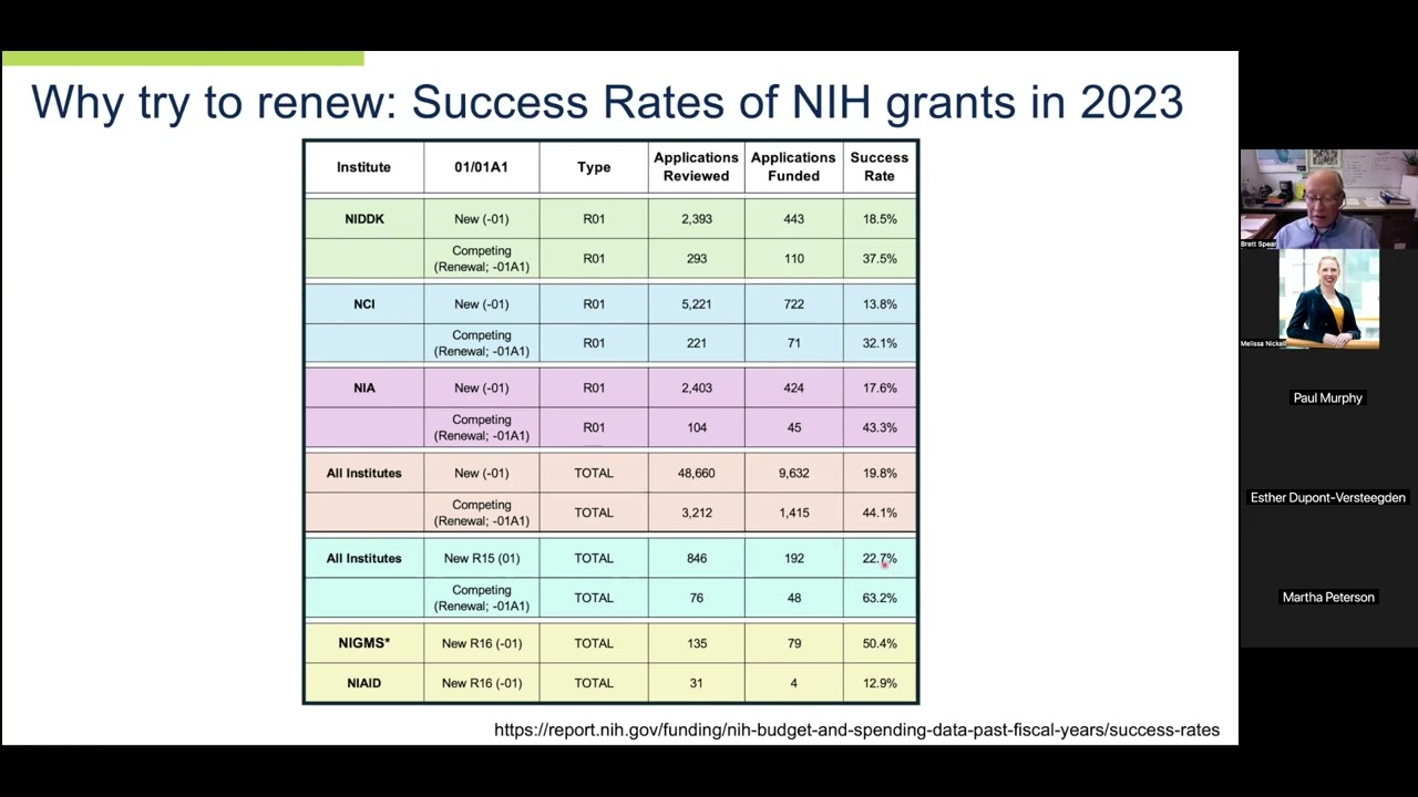 NIH Renewal Grant Applications