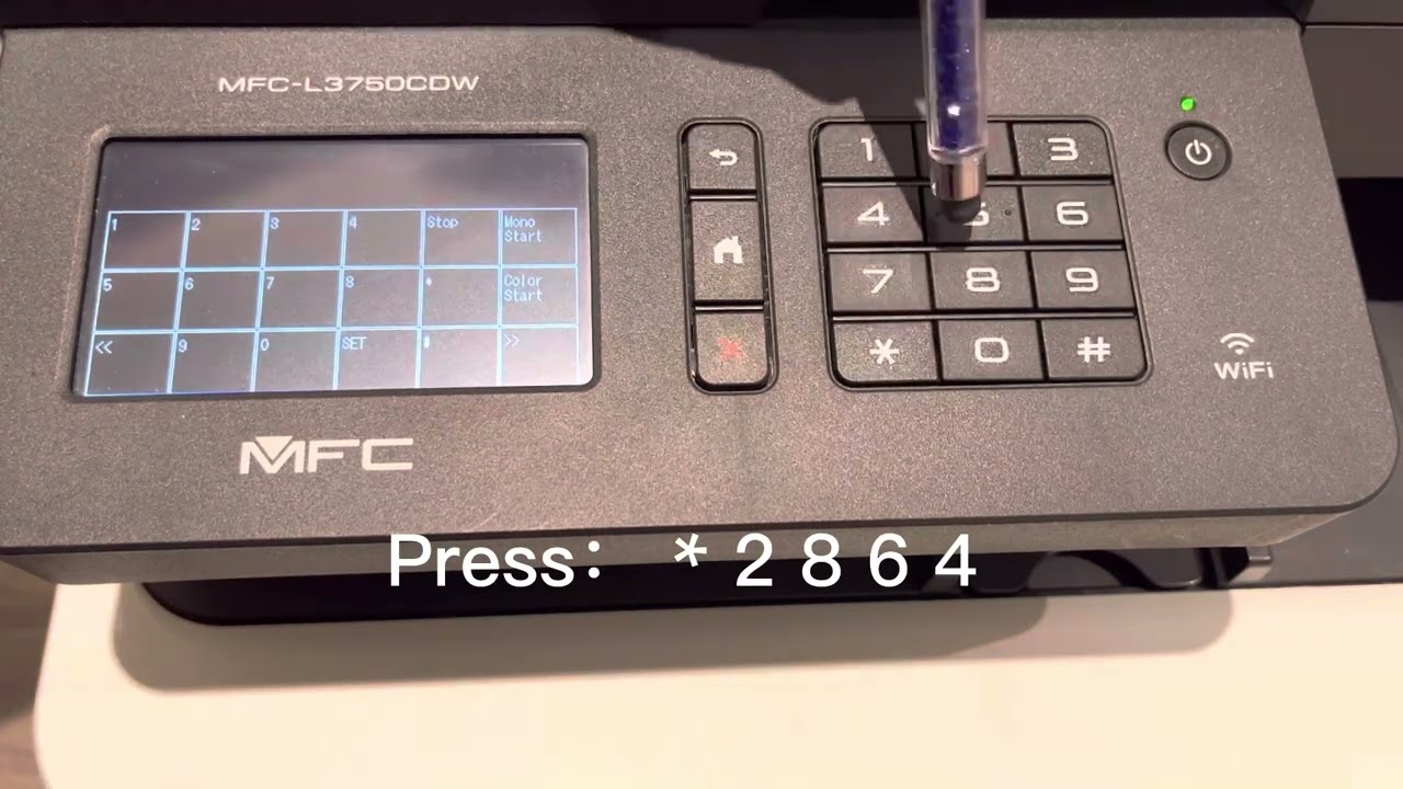 How to clear setting lock password & reset factory default for brother MFC-L3710CW/L3750CDW/L3770CDW