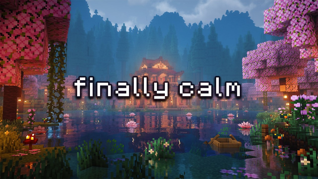 🌸 don't worry, everything is calm now... (minecraft music & rain ambience)