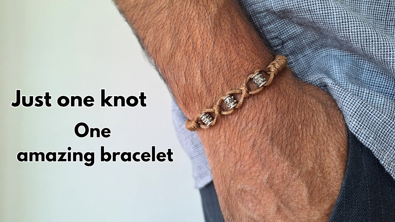 How to Make a Luxury Leather Bracelet? Quick Snake Knot Tutorial + No Tools Needed | Easy training