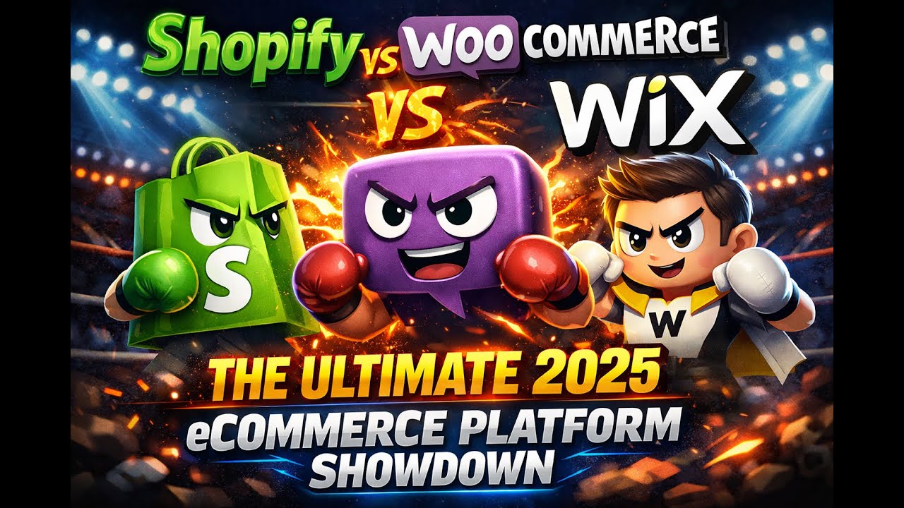 Shopify vs WooCommerce vs Wix: The Ultimate 2025 eCommerce Platform Showdown