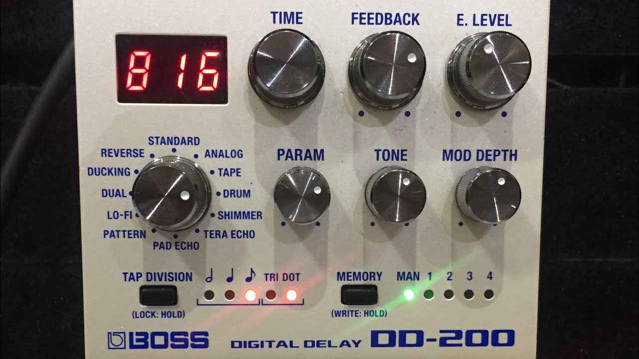 Pedal boss dd200 delay DRUM.