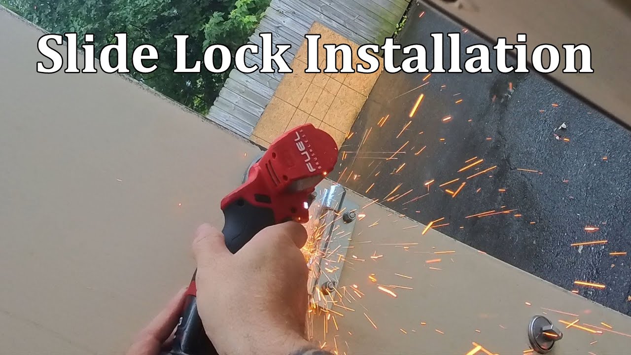 Installing A Slide Lock On Steal Door. (What Socket Is Missing?)