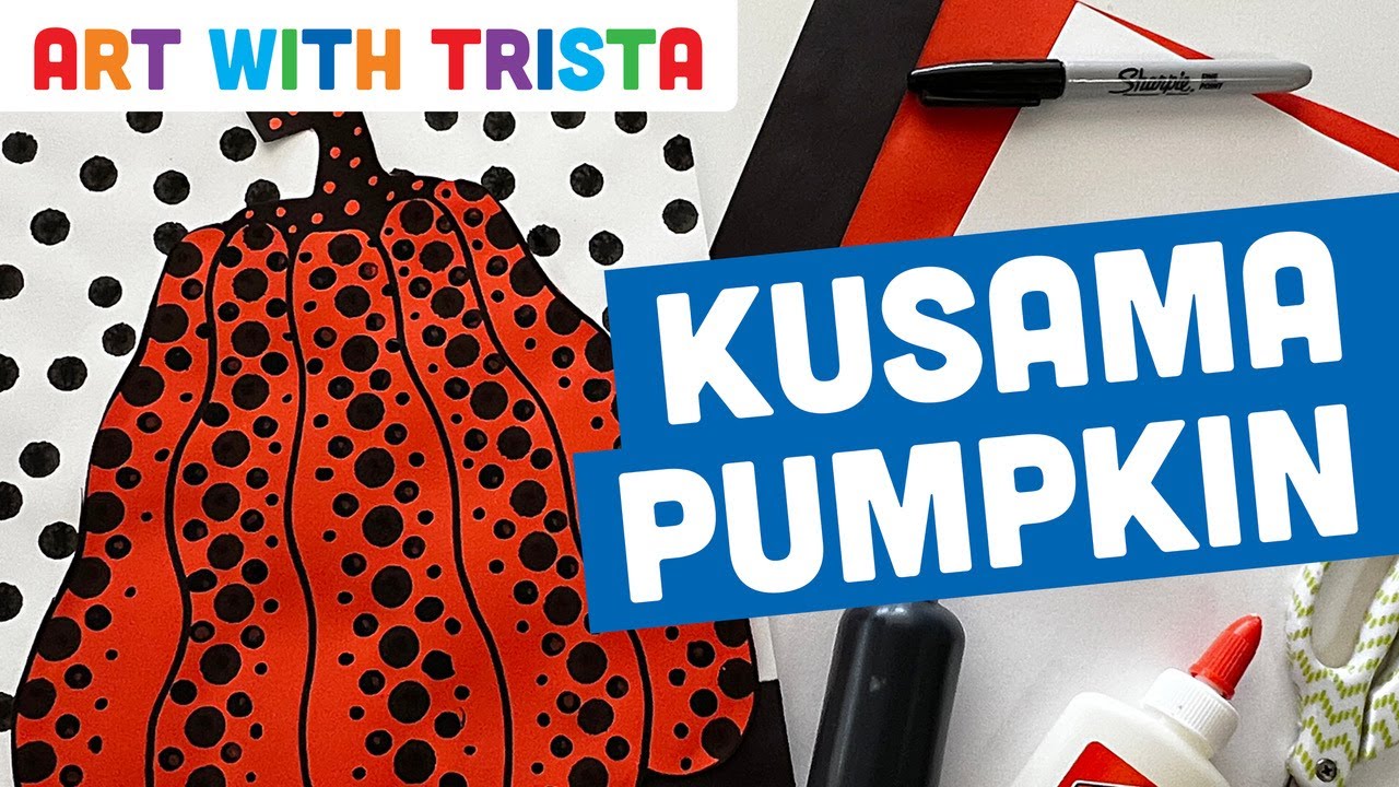 Kusama Pumpkin Painting for Halloween Art Lesson - Art With Trista