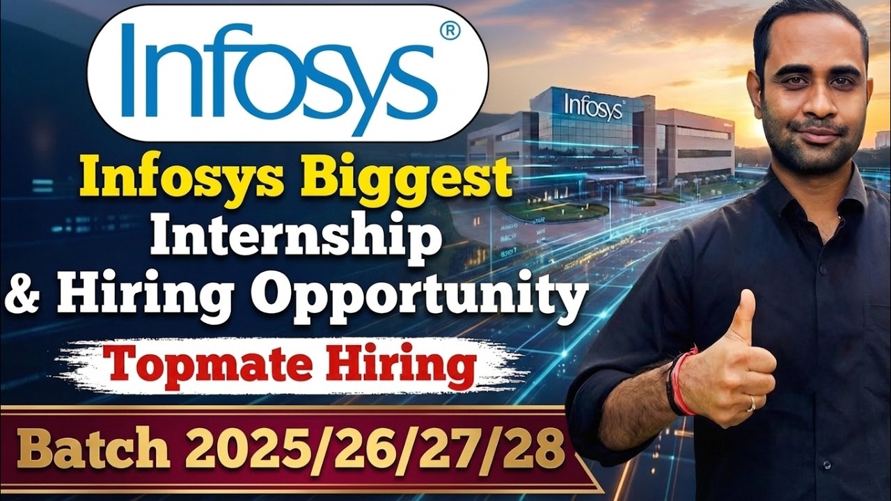 Infosys Biggest Internship & Hiring Opportunity | Topmate Hiring | 2025/2026/2027/2028