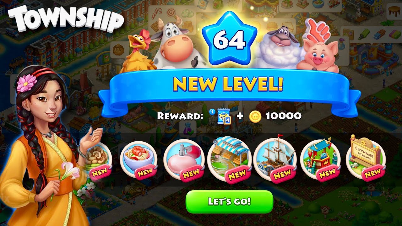 Leveling Up to 64 | Township Gameplay