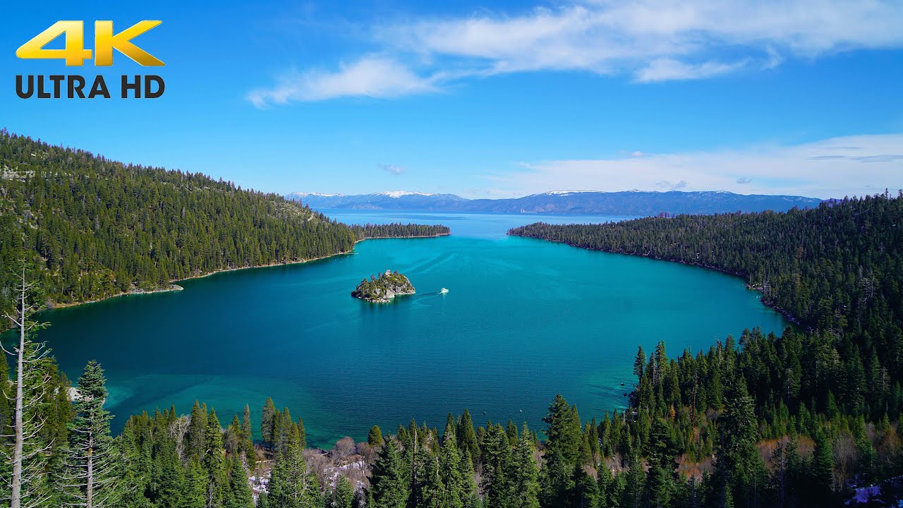Pristine Mountain Driving to Lake Tahoe | Emerald Bay | California & Nevada | 4K
