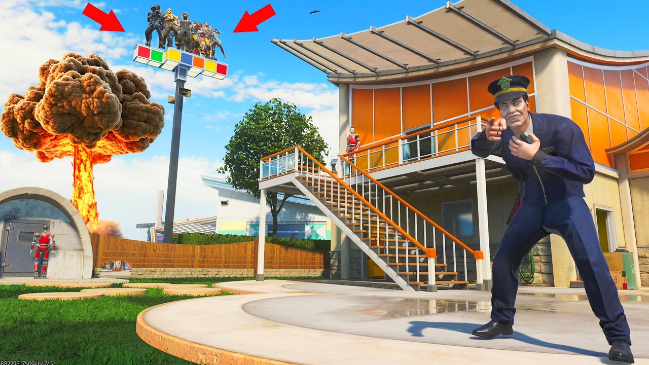 THEY WERE CHEATING BY HIDING OUTSIDE THE MAP ON NUKETOWN!?!