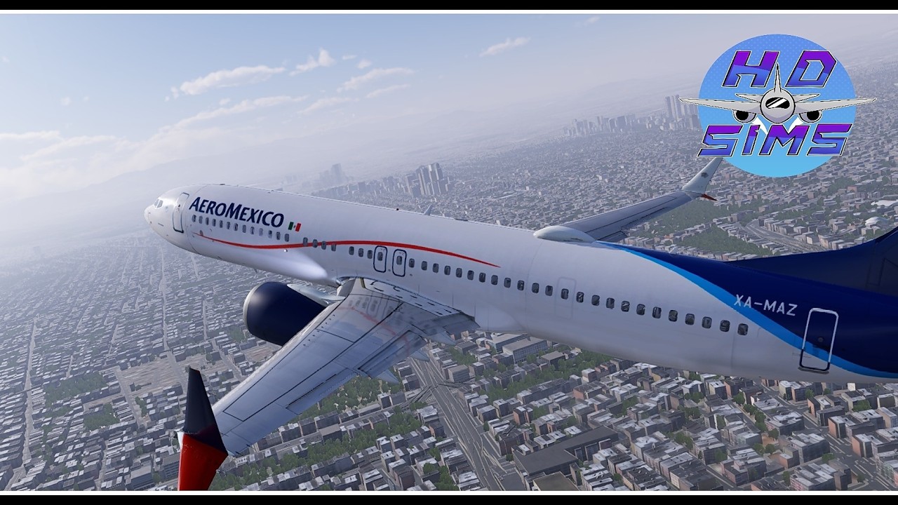 XP12.4.0 b5 AMX B737-MAX 9  IRL Ops | Mexico City - Miami Intl