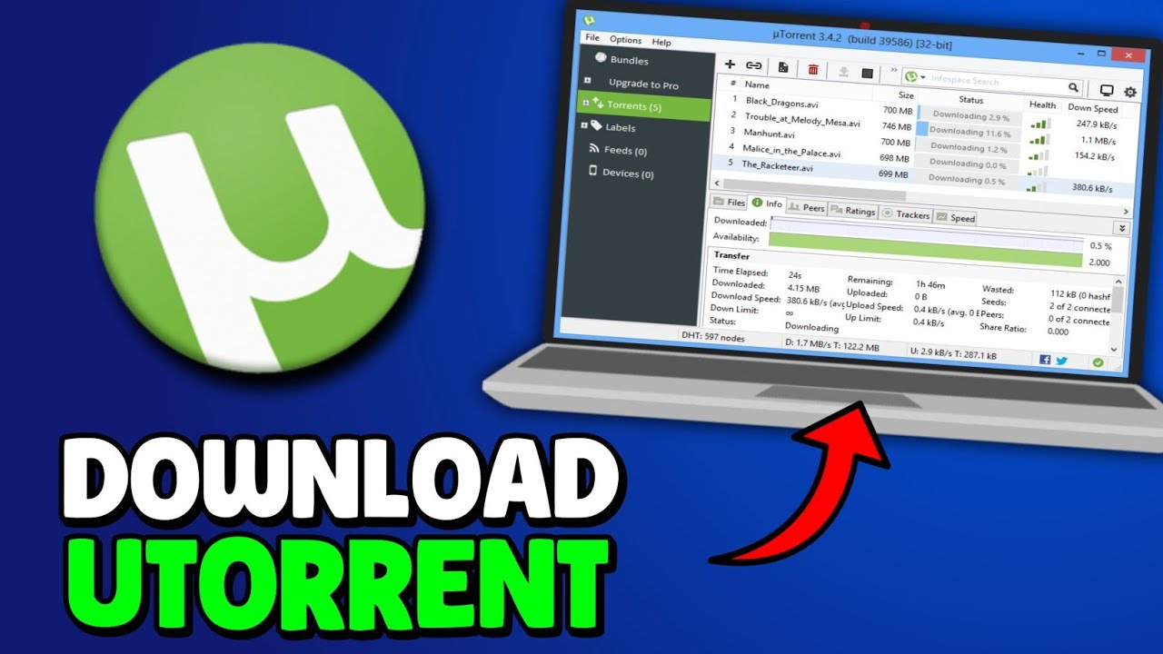 Как скачать uTorrent на ПК/ноутбук (2026)