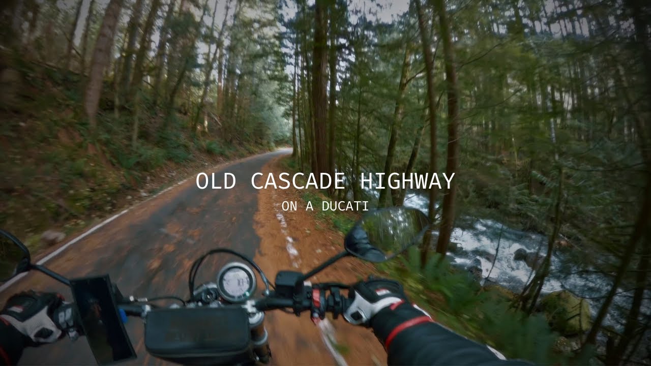 Ducati Scrambler on Old Cascade Highway - Leo Vince Exhaust