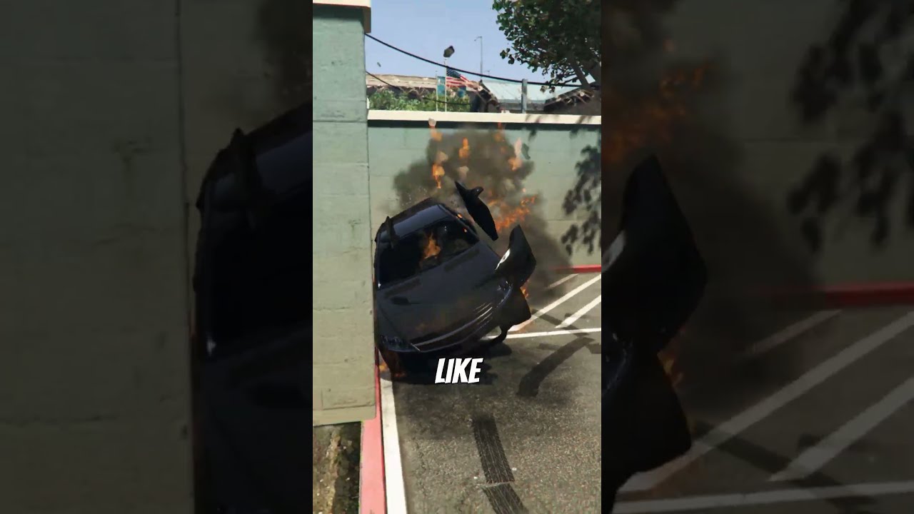 Что будет, если взорвать машину за стеной в каждой игре серии GTA?