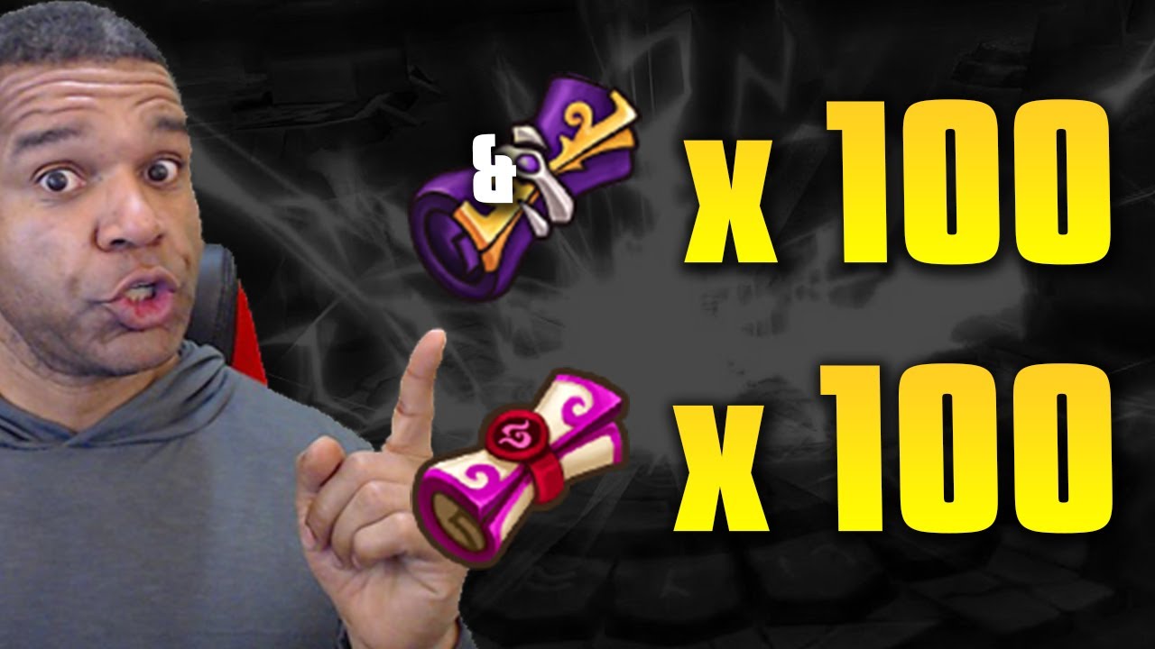 100 LEGENDARY SCROLLS + 100 LD SCROLLS = JACKPOT! (Summoners War)