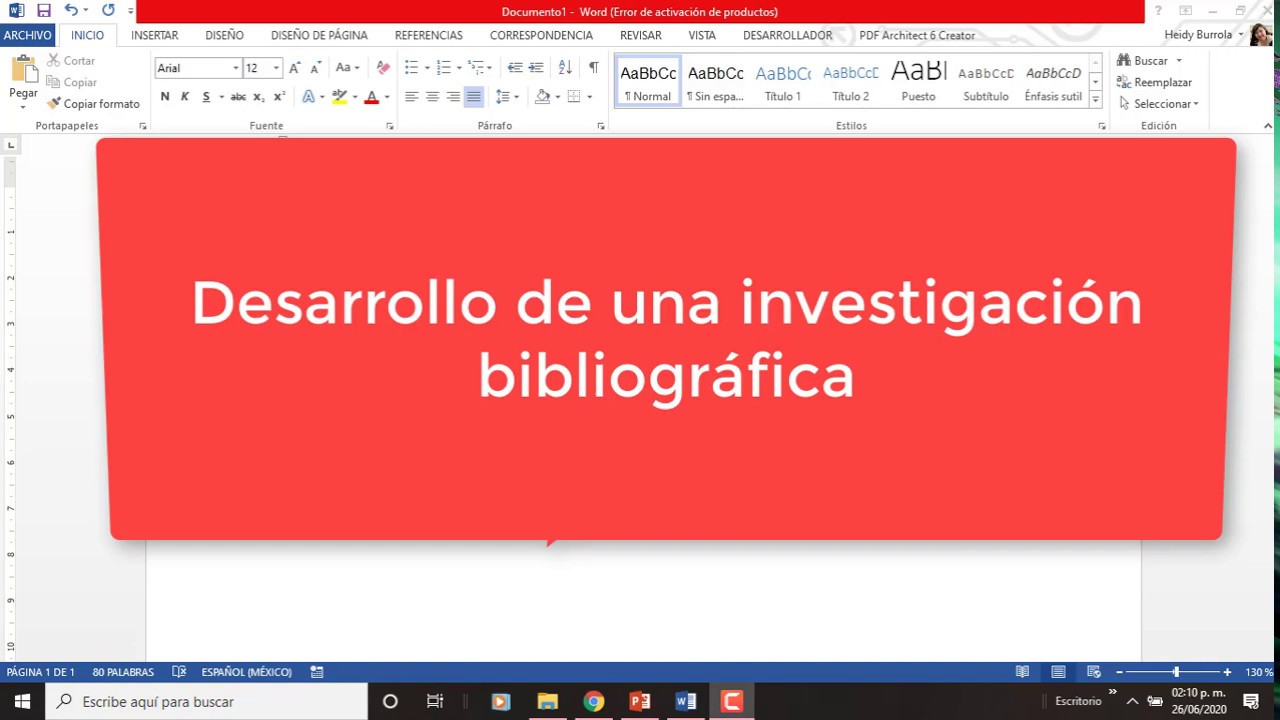 Como hacer un desarrollo de investigación bibliográfica