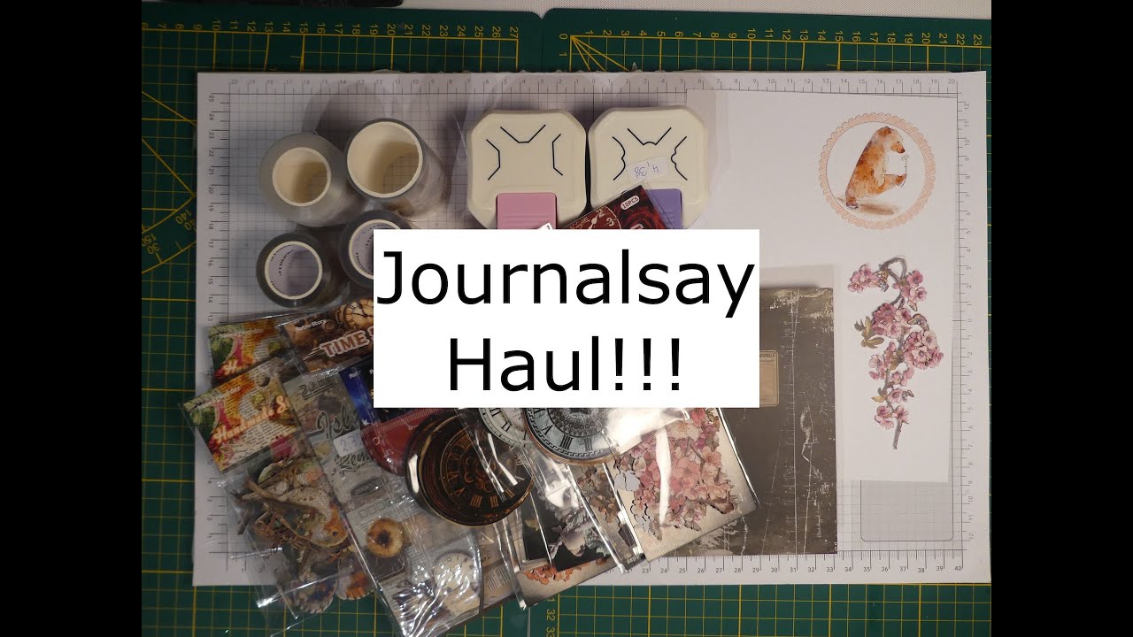 #Journalsay Haul, Vintage Buch, Stanzer, Die Cuts und MEGA Papiersticker