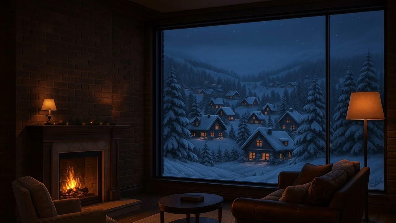 Warm Winter Night ❄️🔥 • Cozy Lofi Instrumental Mix • Relax & Unwind