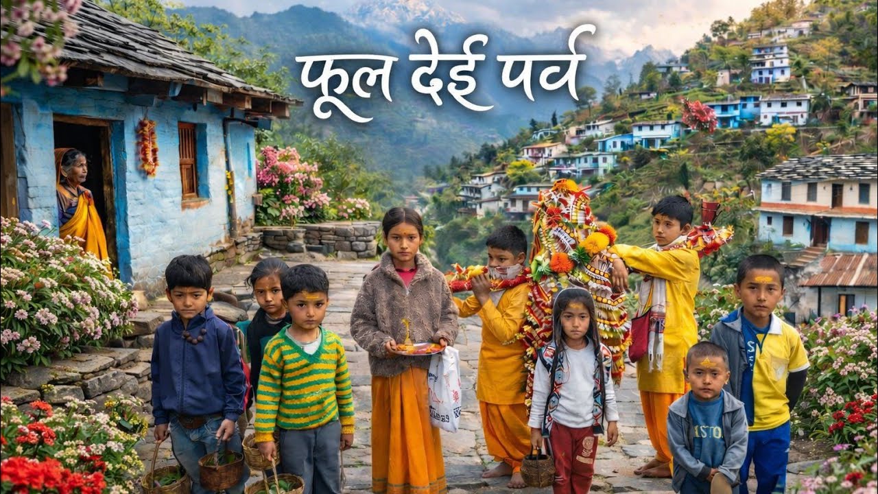 Pahadon Ka Sabse Pyara Festival 🌸 | Phool Dei Celebration In Village 