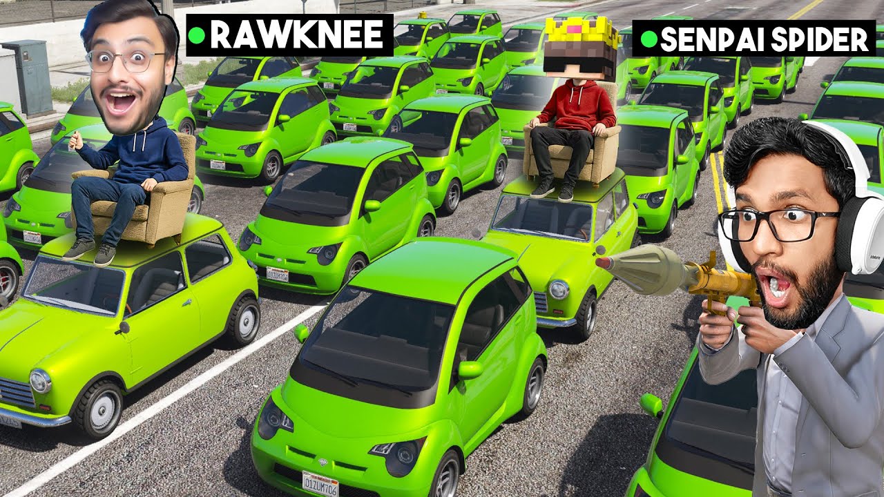 GTA 5 HIDE AND SEEK WITH SENPAI SPIDER AND RAWKNEE