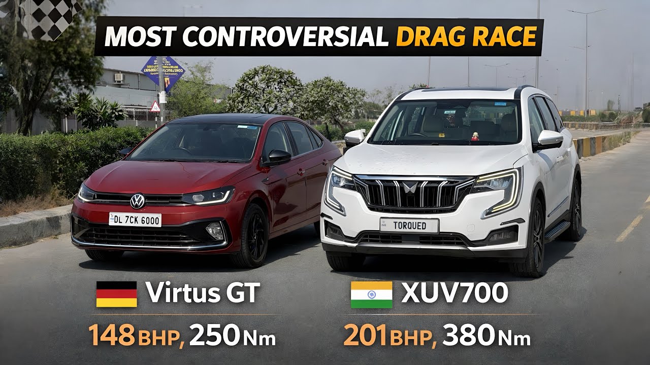 VIRTUS GT VS XUV 700 (petrol) DRAG RACE ! 