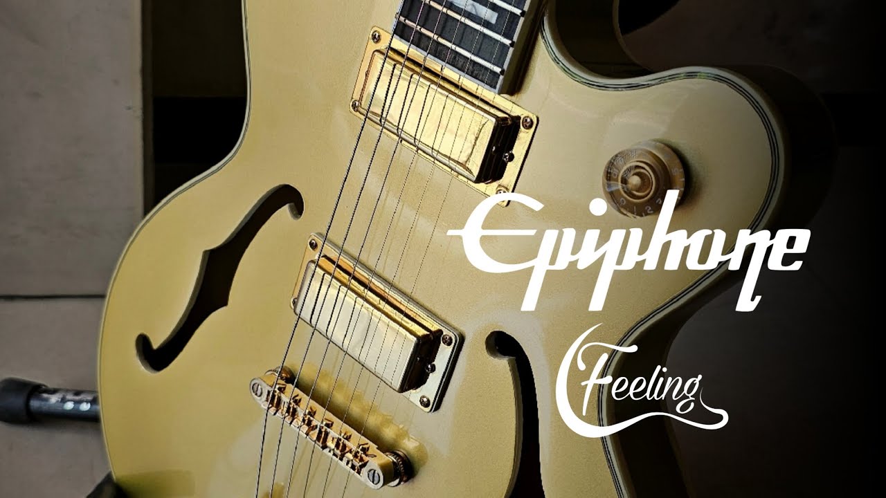 Epiphone SemiHollow Gold Metallic
