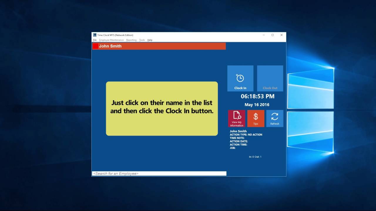 Getting Started Using Time Clock MTS