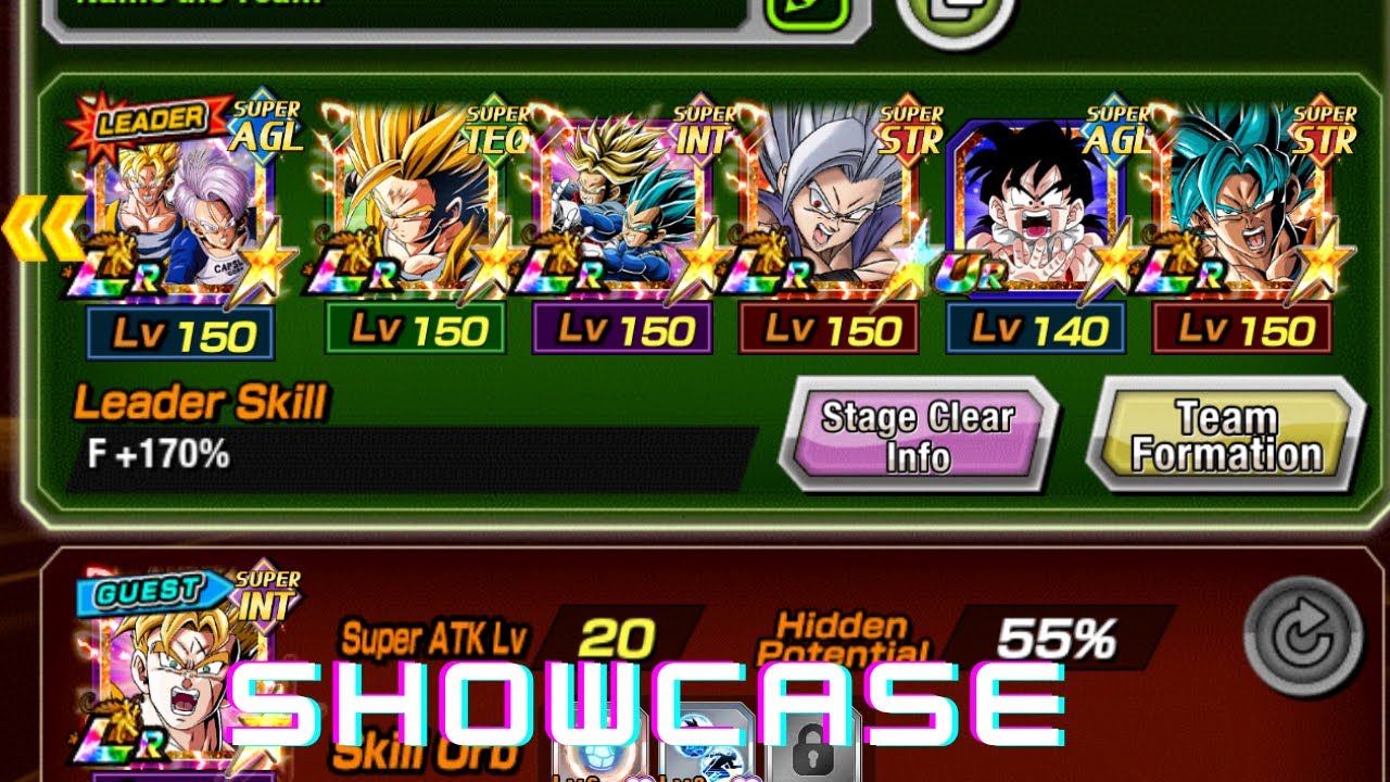 Bond of master and disciple showcase (Dokkan battle)