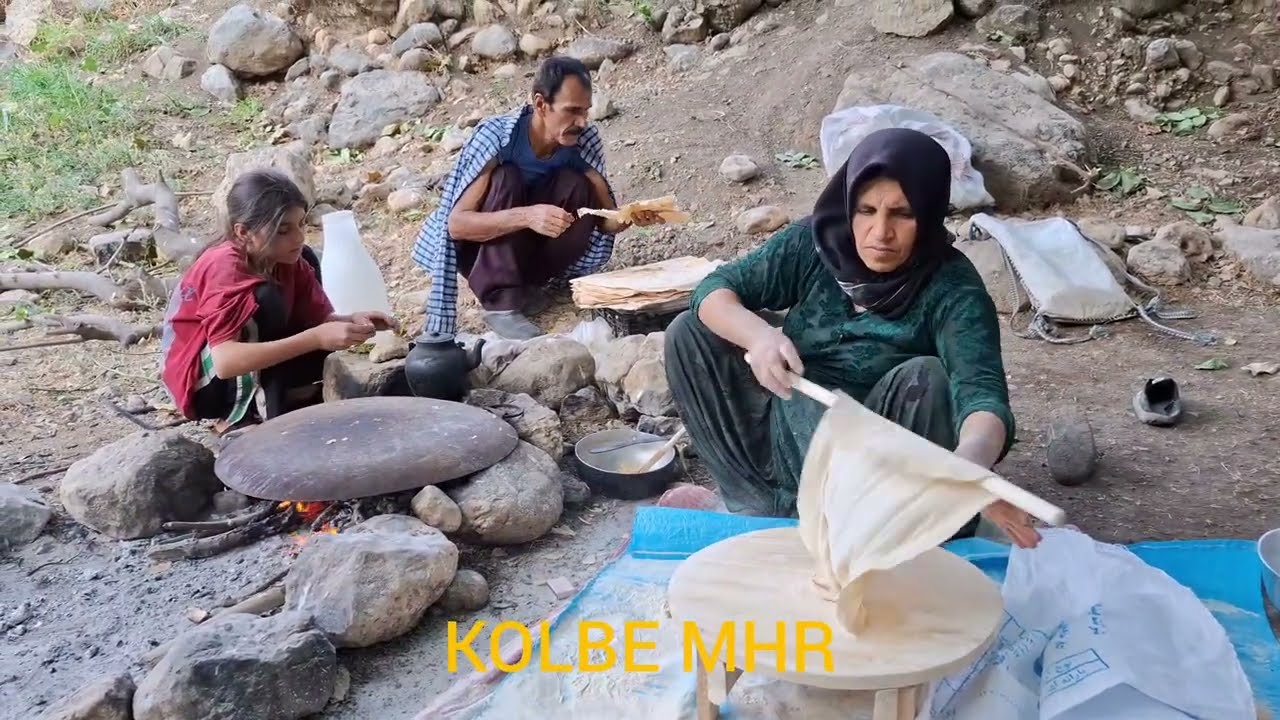Настоящая кочевая жизнь 🌿 | Традиционный домашний хлеб в первозданной природе 🔥🍞