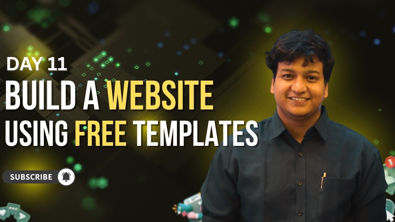 Build a Website in Minutes Using Free Templates (WordPress) | Day 11 | Digital Marketing Course