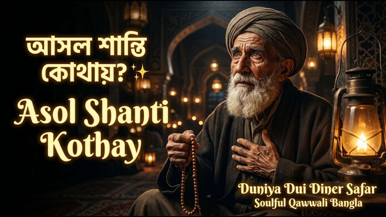 আসল শান্তি কোথায়? ✨ | Asol Shanti Kothay | Duniya Dui Diner Safar | Soulful Qawwali Bangla