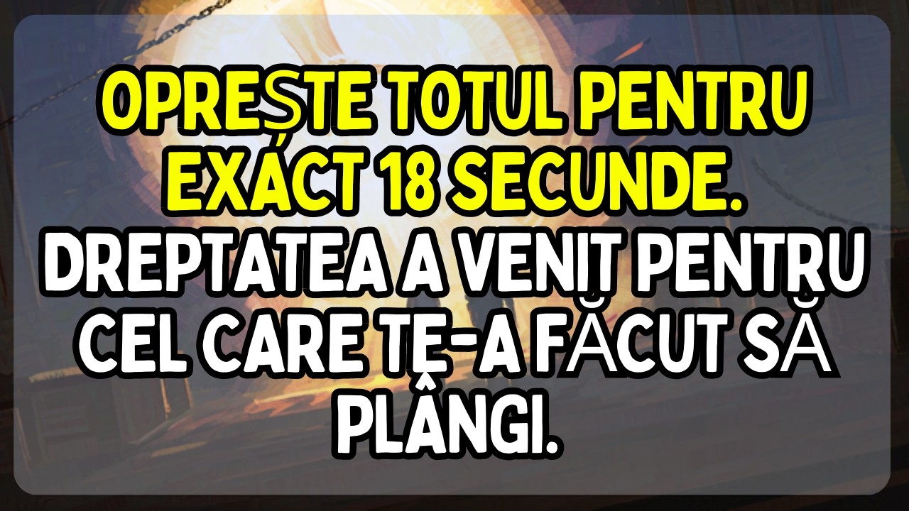 🔵 OPREȘTE TOTUL PENTRU EXACT 18 SECUNDE. DREPTATEA A VENIT PENTRU CEL CARE TE-A FĂCUT SĂ PLÂNGI. ⚖️