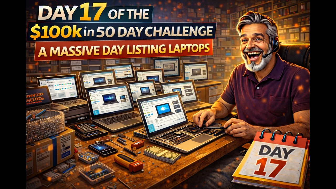 Day 17/50 of the $100K in 50 Day Flip Challenge, A Massive Listing Day in the Tech Room 61/365