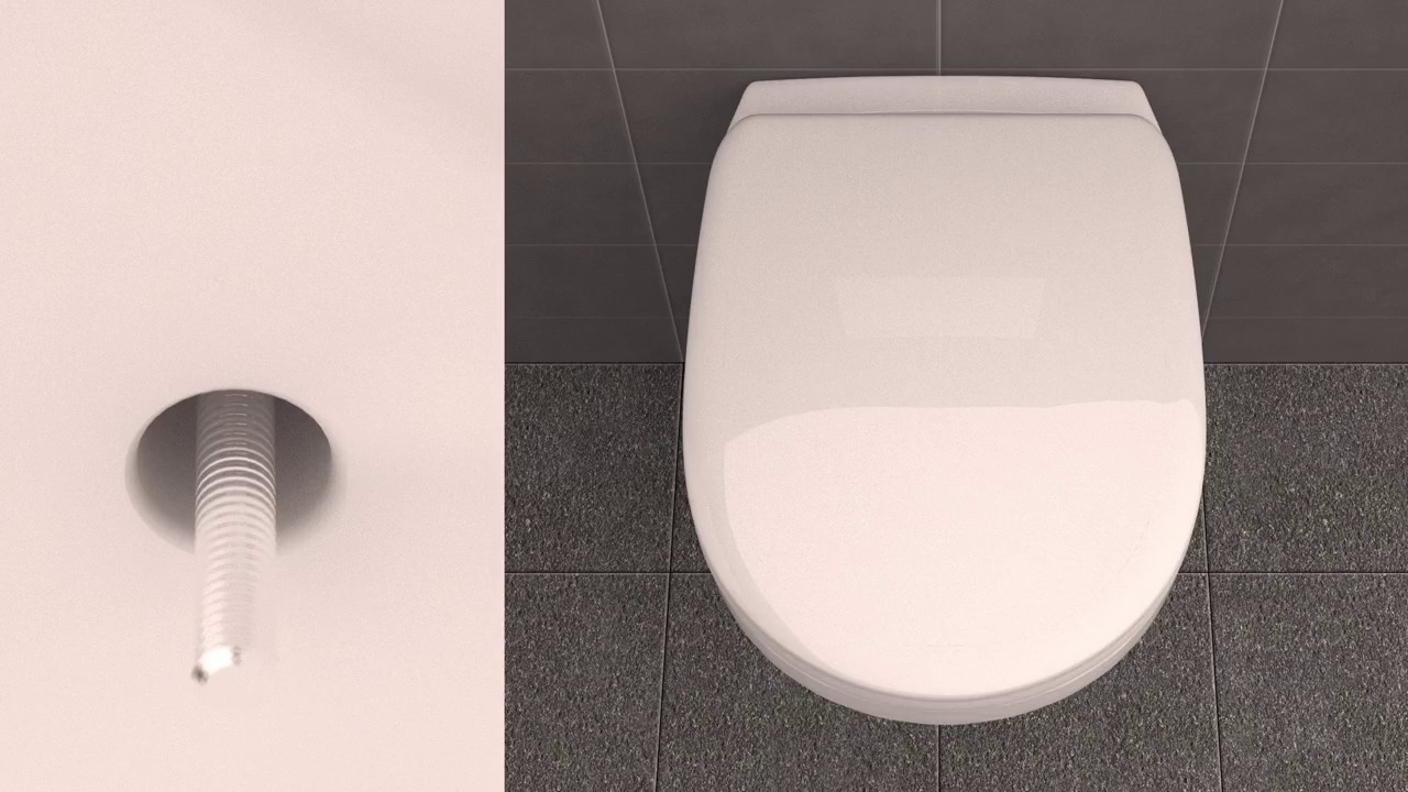 Toilettensitz befestigen von unten – Montageart B mit Schrauben | DIY mit LUVETT