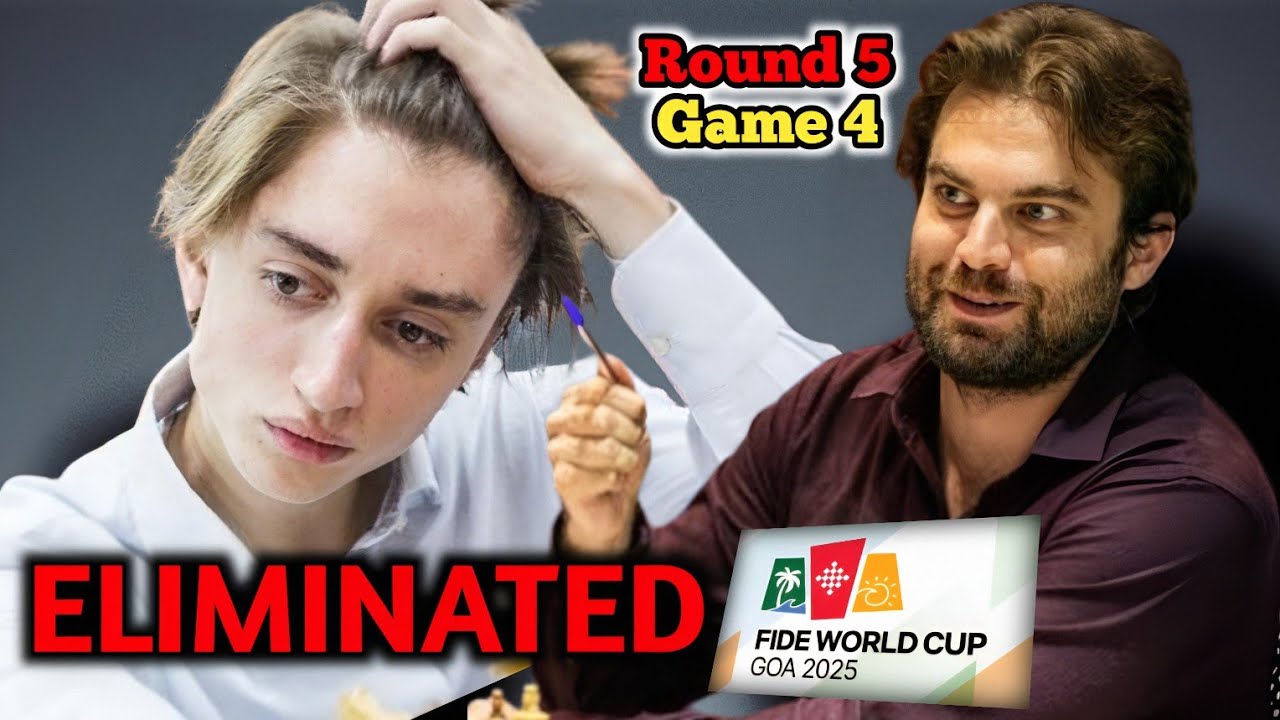 Daniil Dubov vs Sam Shankland | FIDE World Cup 2025 | Round 5 Game 4 | Blunder