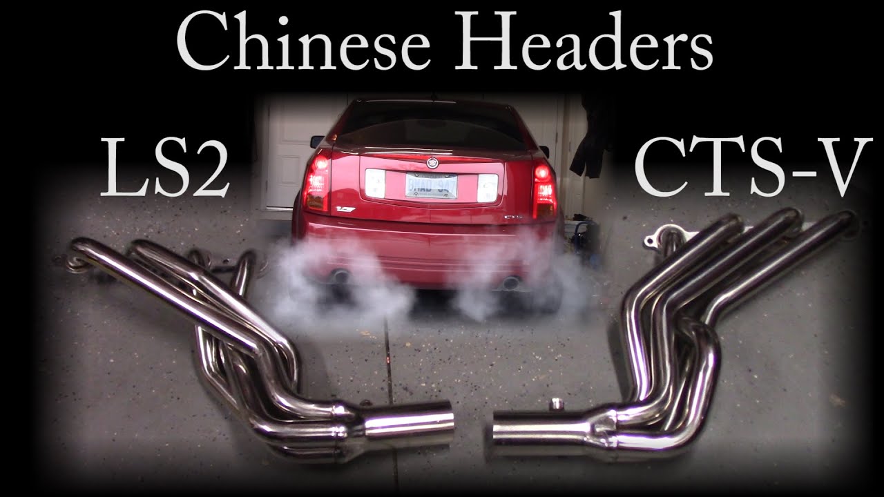 Chinese Long Tube Headers On My LS2 Powered CTS-V!
