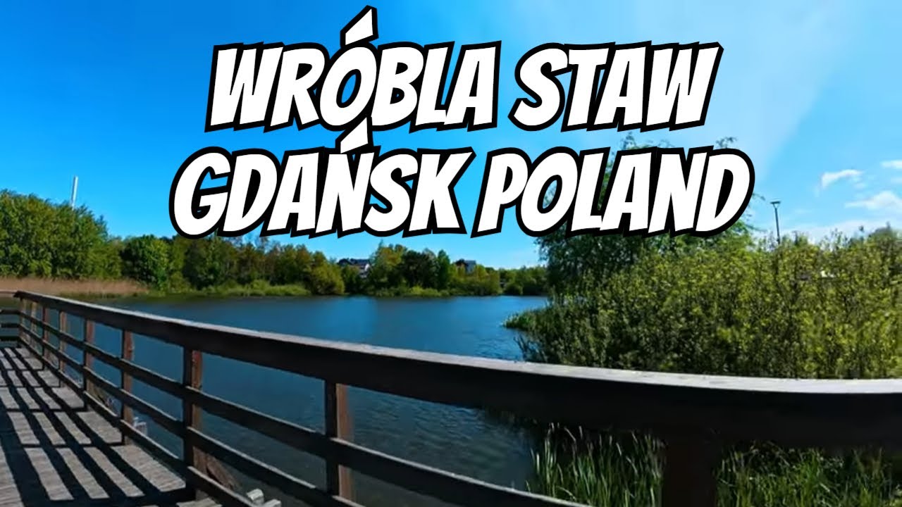 Wróbla Staw Gdańsk (Polska) | Spokój na kołach - przejażdżka hulajnogą dookoła jeziora Wróbla Staw 💧