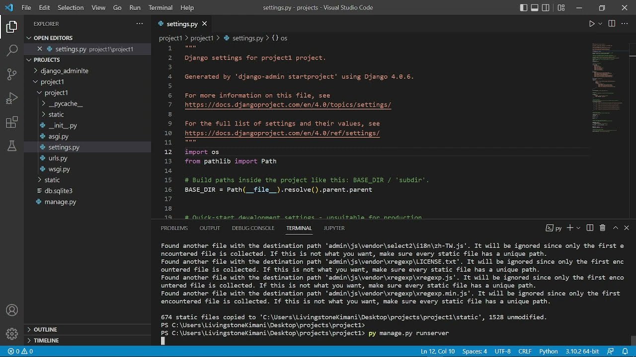 How to integrate Django Python Admin Interface with AdminLTE. The easiest method