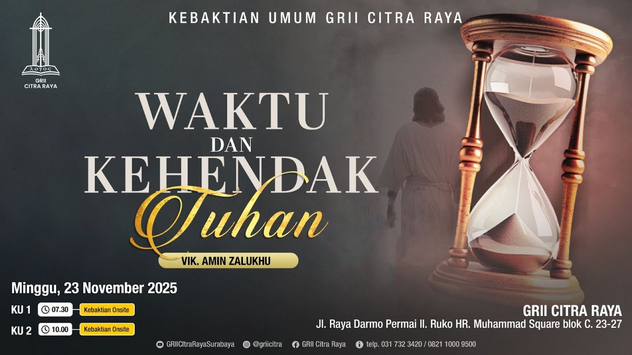 WAKTU & KEHENDAK TUHAN - Vik. Amin Zalukhu