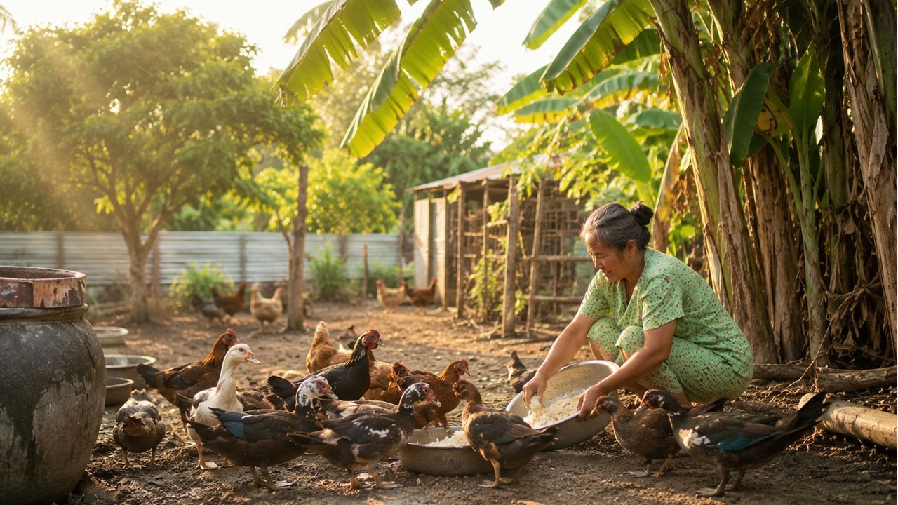 Daily Farm Life | Free Range Chicken Farming Morning