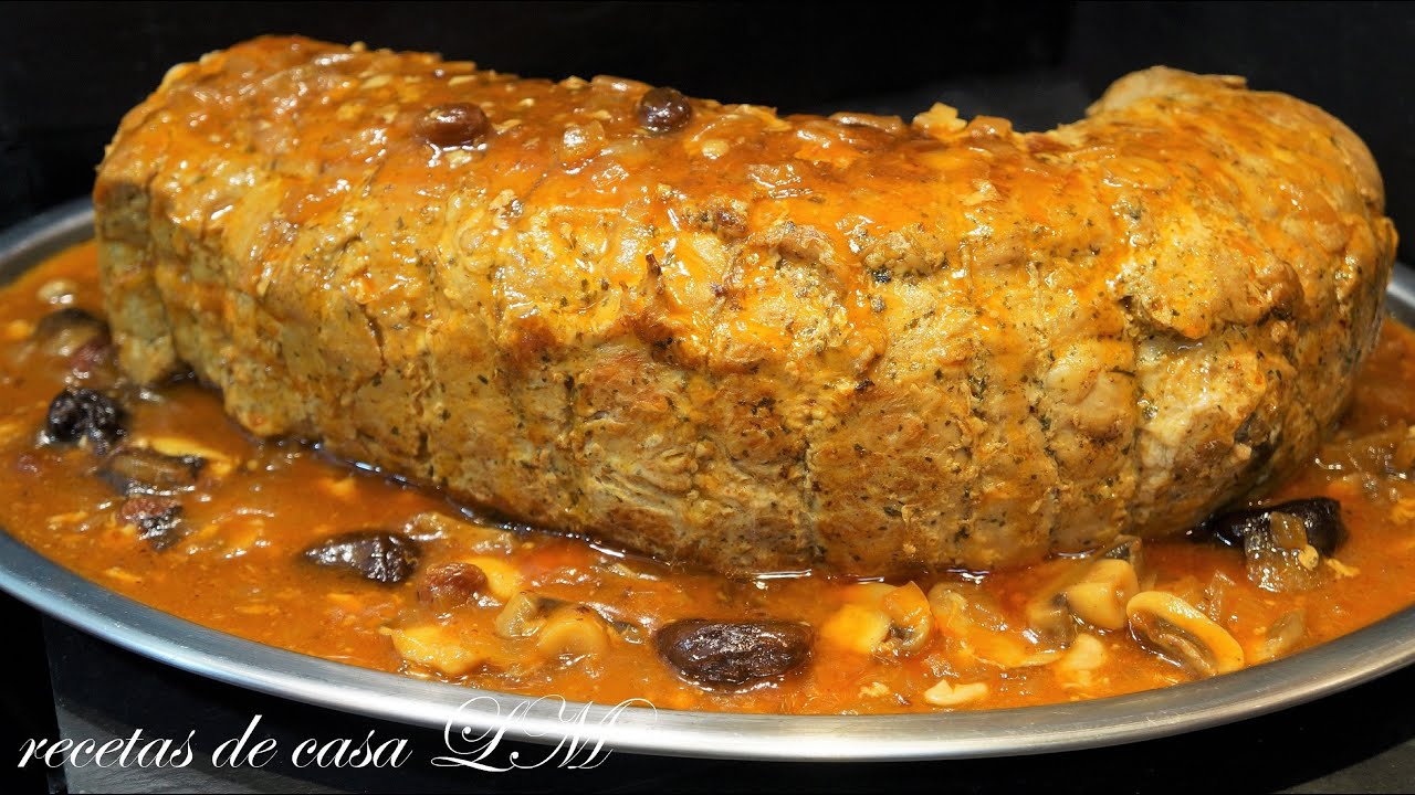 LOMO RELLENO SIN HORNO RECETA FÁCIL PARA NAVIDAD Y TE ENSEÑO A COMO ABRIRLO Y COMO BRIDAR