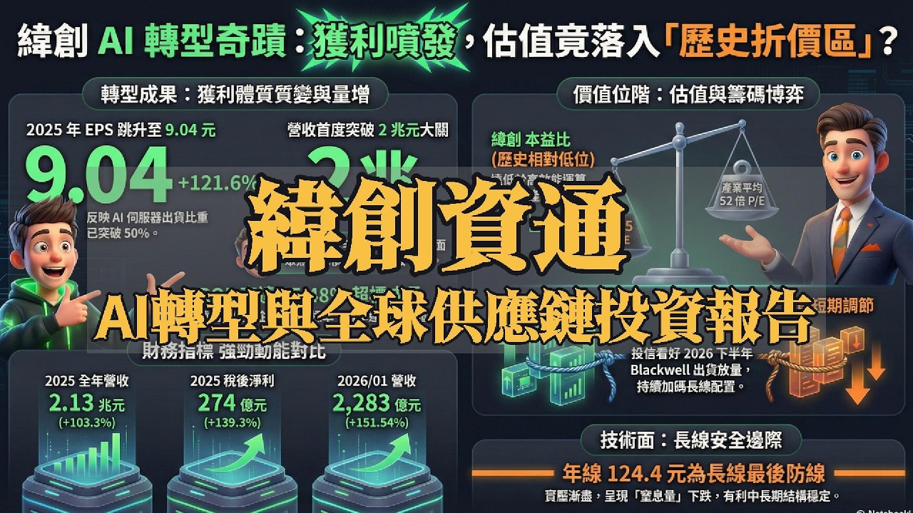 【退休存股族必看】主題-緯創資通 AI 轉型與全球供應鏈投資深度研究報告