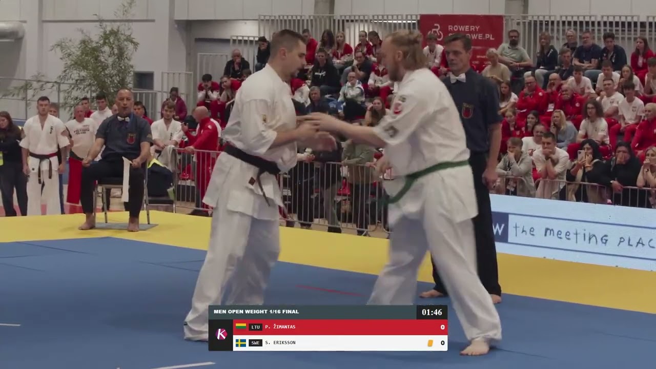 Bout 5 - Paulius Žimantas - Sebastian Eriksson/ 2024 European Karate Championship Adults Open Weight