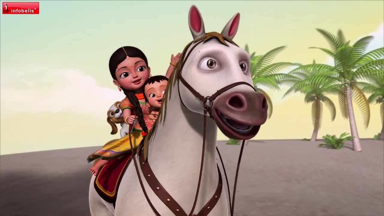 Chal Chal Gurram | Telugu Rhymes for Children | Infobells
