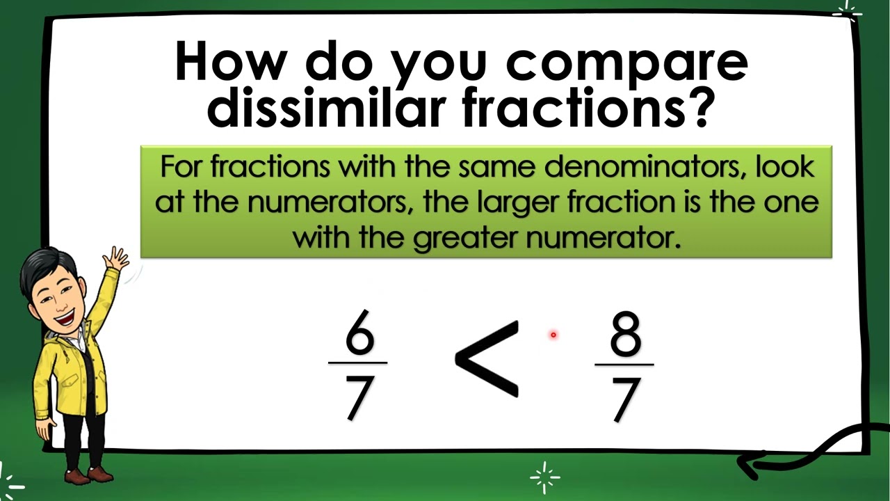 Math 3 Episode 4 Comparing Dissimilar Fractions