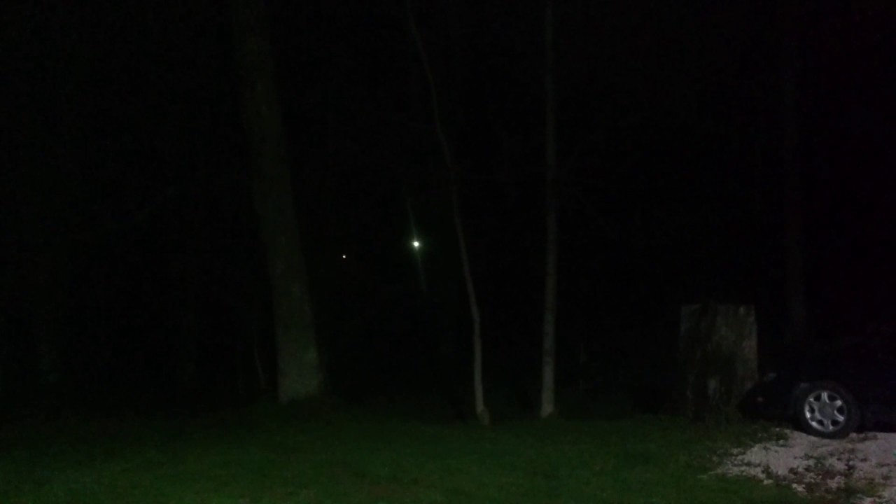 Strange lights in the woods