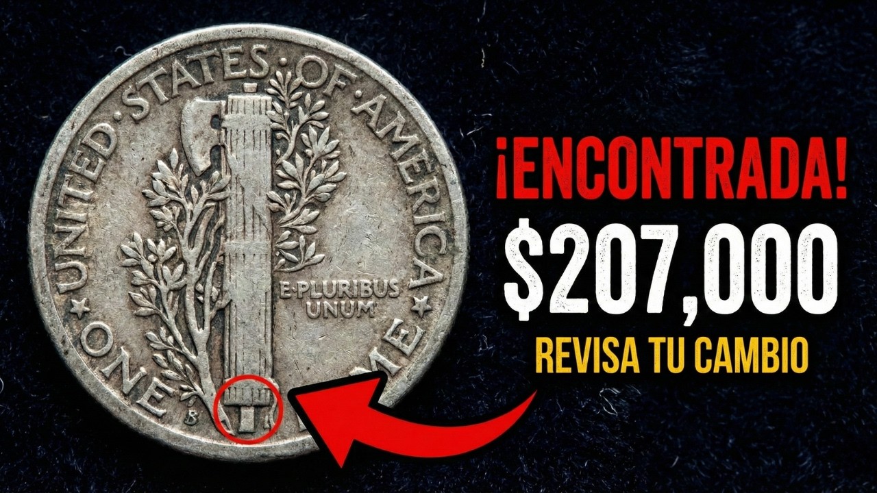 ¡Revisa tu Cambio! Esta Moneda de 10 Centavos Podría Valer $207,000 Dólares 💰