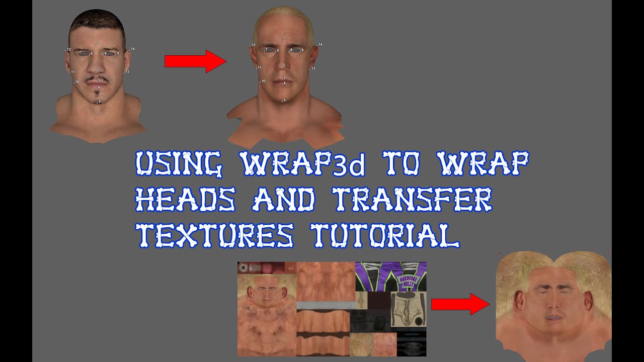 Using wrap3d to wrap heads and transfer textures tutorial | Tekken57