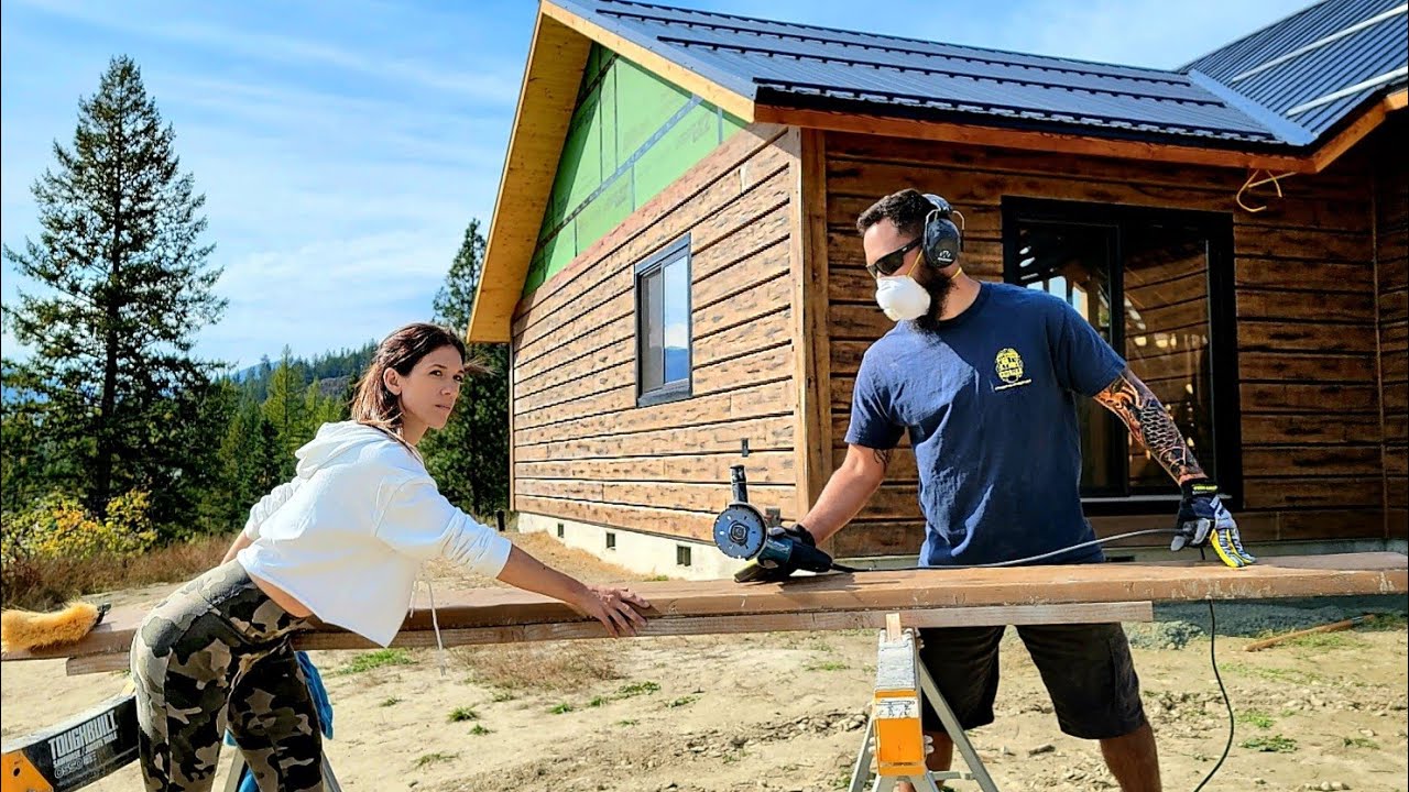 Siding Our CONCRETE LOG HOME When the UNBELIEVABLE HAPPENED!