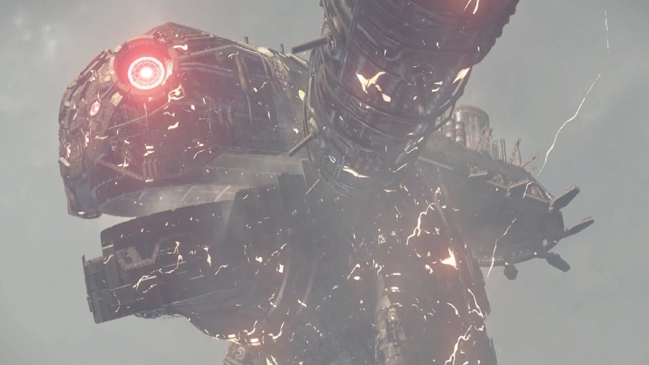 Nier Automata: Boss Fight #7 Goliath EMP (1080p 60fps)